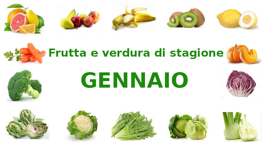 frutta e verdura di stagione gennaio