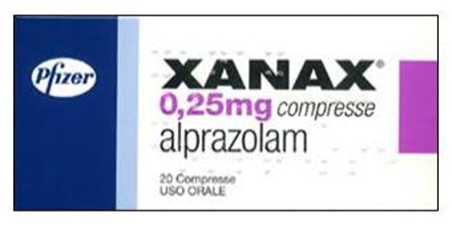 Xanax 0 25 mg compresse prezzo