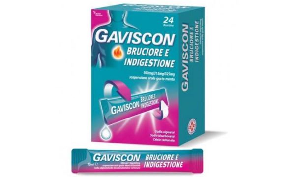 Gaviscon bruciore e indigestione®: farmaco contro bruciori o dolori alla ''bocca dello stomaco''.