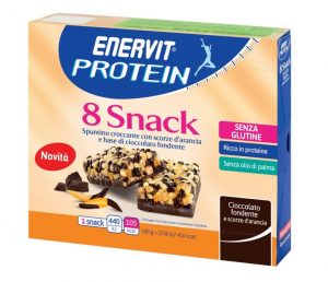 Enervit protein snack cioccolato e scorze d'arancia
